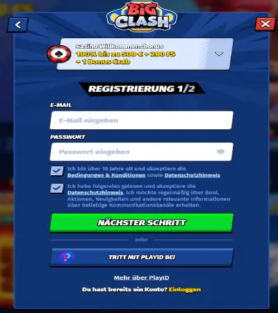 Bigclash Registration
